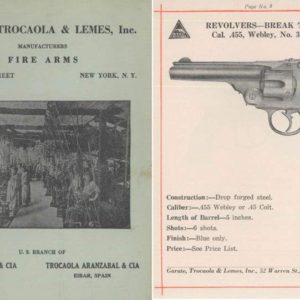 Garate Trocaola & Lemes Inc, Firearms 1922 Circa (New York & Spain)