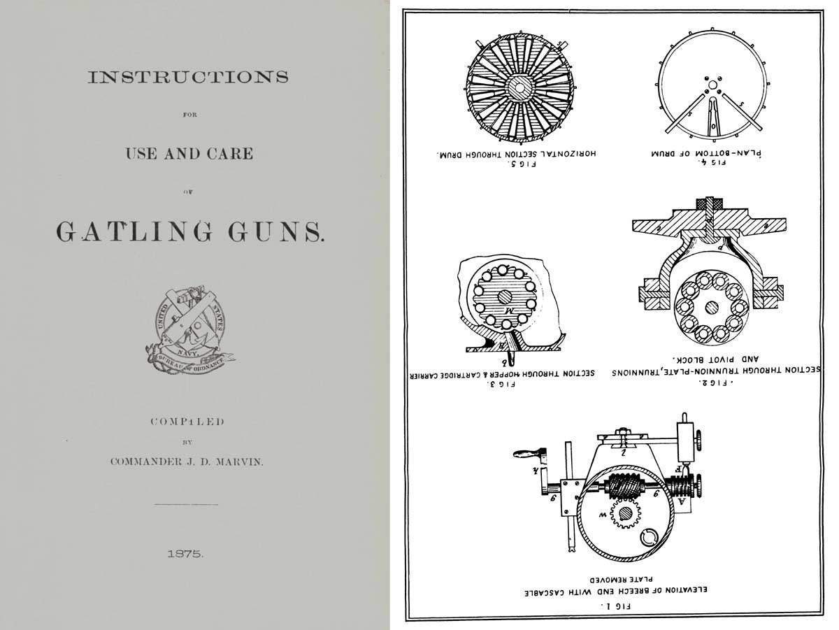 Gatling Guns 1875 Instructions for Care and Use by Marvin- Manual - GB-img-0