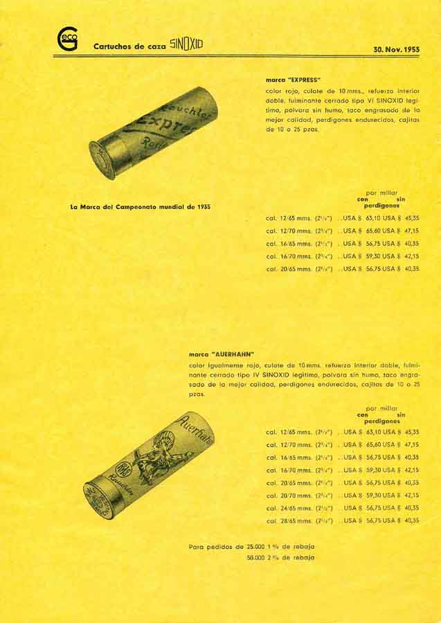 GECO 1953 Ammunition (Spanish Text) - GB-img-0