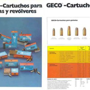 GECO 1970s Cartuchos para Pistolas y Revolveres (in Spanish)