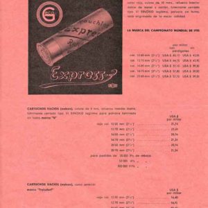 GECO 1952 Ammunition Flyer (Spanish Text)