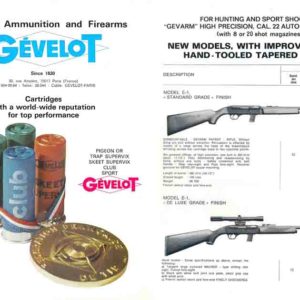 Gevelot 1972 Circa Ammunition and Firearms - Paris, France