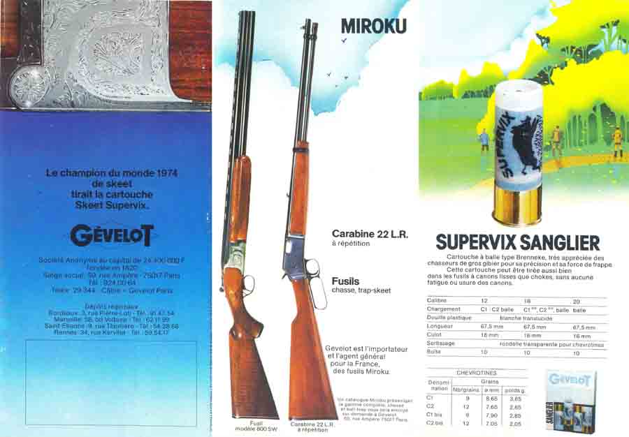 Gevelot Ammunition and Arms 1974 - Paris, Fr. - GB-img-0