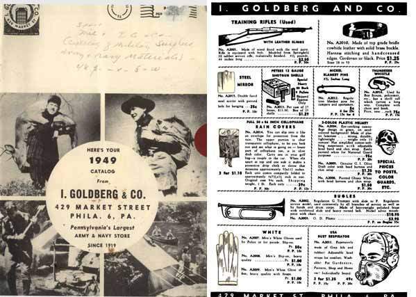 I. Goldberg 1949 Gun and Surplus Goods Catalog, Phila, PA. - GB-img-0