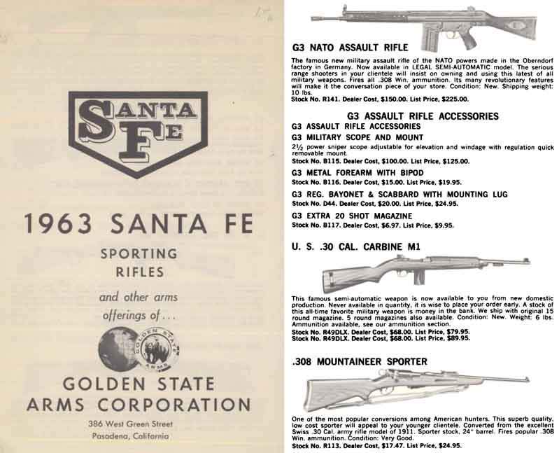 Golden State Arms Co. 1963 Sante Fe Rifles - GB-img-0