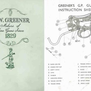 WW Greener 1961 Catalog (England)