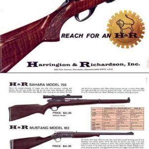 Harrington & Richardson Arms 1965 95th Anniversary