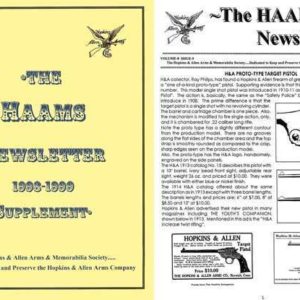 Hopkins & Allen Arms Memorabilia Society Newsletters Vol 7 and 8 - Carder