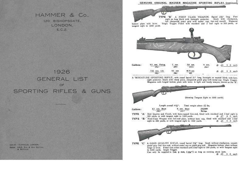 Hammer and Co. 1926 Sporting Rifles and Guns Catalog, London - GB-img-0