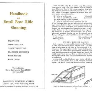 Handbook on Small Bore Rifle Shooting 1947 - Whelen