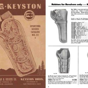 Heiser-Keyston 1952 Gun Holsters and Sporting Goods Catalog #52 (Colorado)