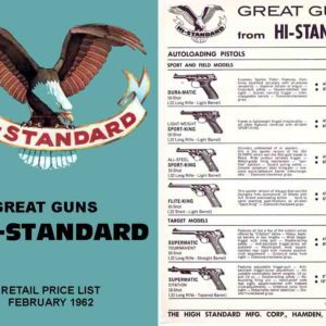 High Standard 1962-63 Retail Gun Catalog