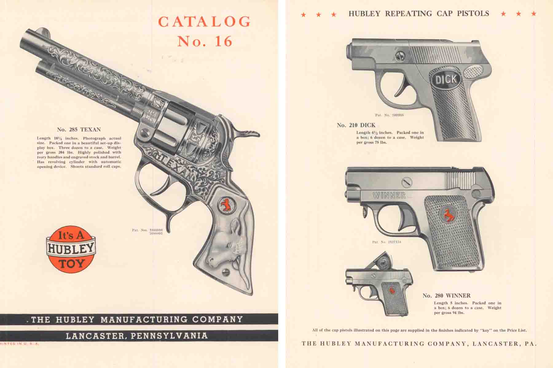 Hubley 1940 Cap Gun Catalog - GB-img-0