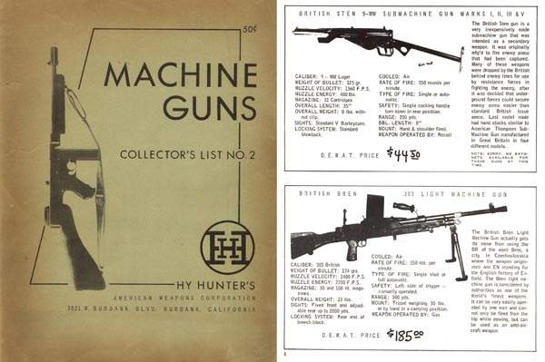 Hy Hunter 1956 Machine Gun Catalog - GB-img-0