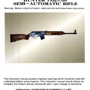 Hunter 7.62 Semi-Auto by Norinco Manual