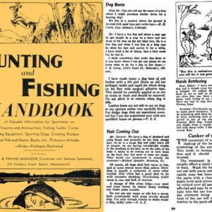 Hunting and Fishing Handbook 1944 National Sportsman, Inc
