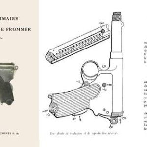 Frommer- Instruction pour le Pistolet Auto 1901 Circa- Budapest- Manual