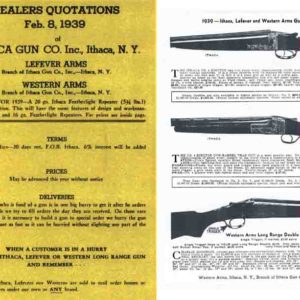 Ithaca 1939 Western and Lefever Dealer Catalog