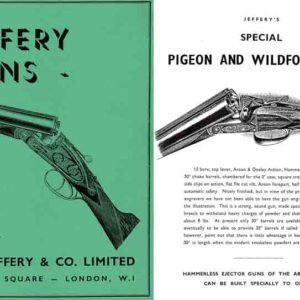 Jeffery 1934 Circa Sporting Gun Catalog (UK)