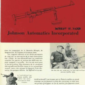 Johnson 1944 LMG- Le Modele 1944 Fusil-Mitrailleur- Manual