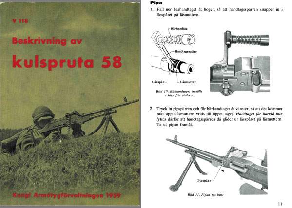 Kulspruta 1959 FN-MAG58 (Swedish) Machine Gun Manual - GB-img-0