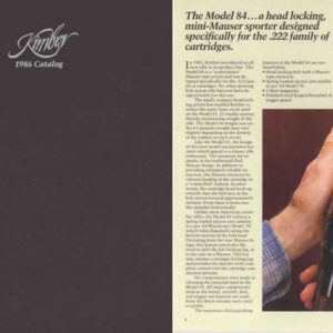 Kimber 1986 Gun Catalog
