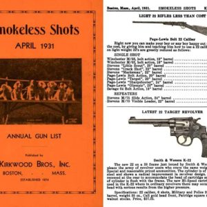 Kirkwood 1931 Gun List