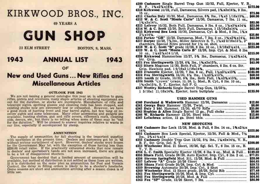Kirkwood 1943 Annual Gun List - GB-img-0