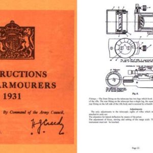 Lee Enfield Rifle, Instructions for Armourer's 1931 by The War Office, Part II, Small Arms, Rifles