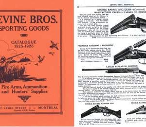Levine Brothers 1925-26 Gun & Sport Catalog- Montreal, Canada