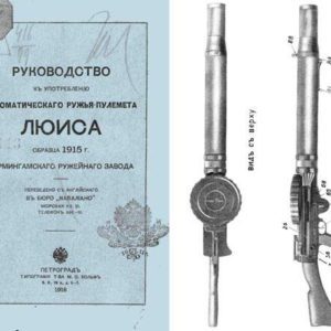 Lewis Machine Gun 1916 Russian Manual