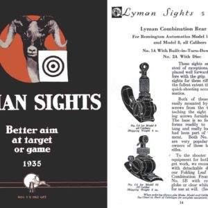 Lyman 1935 Gun Sights Catalog #23