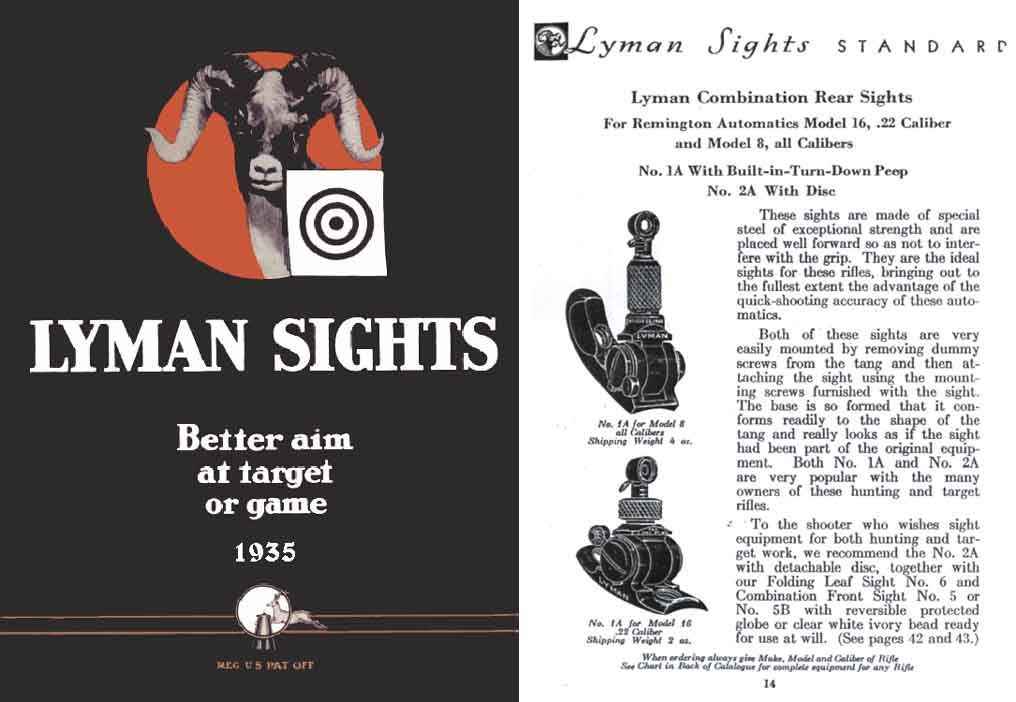 Lyman 1935 Gun Sights Catalog #23 - GB-img-0