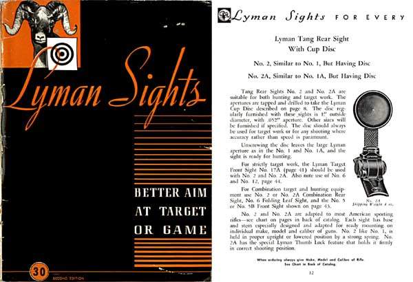 Lyman 1945 Gunsights Catalog #30 - GB-img-0