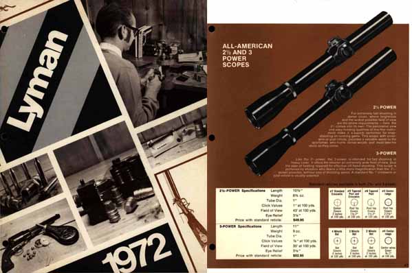 Lyman 1972 Reloading & Sights Catalog Middlefield, CT - GB-img-0