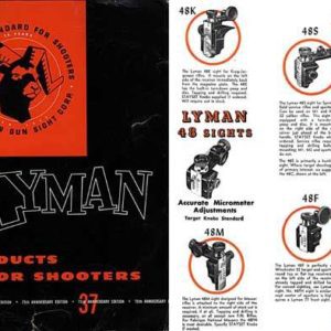 Lyman 1953 Sight Catalog Number 37
