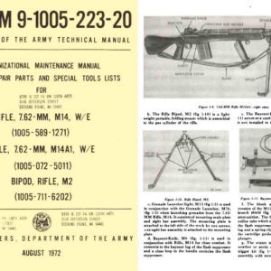 M-14 1972 Rifle Organizational Maint Manual, incl Parts-Tools