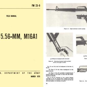 M16A1 5.56MM 1970 Rifle Field Manual FM 23-9