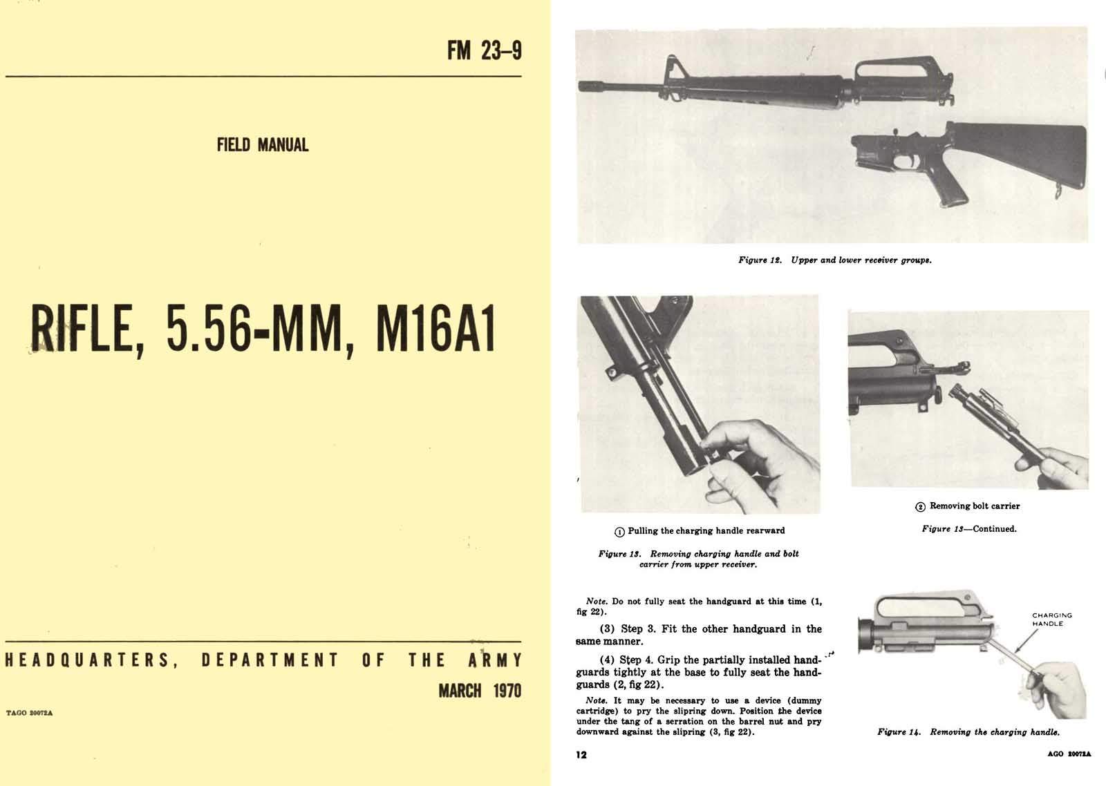 M16A1 5.56MM 1970 Rifle Field Manual FM 23-9 - GB-img-0
