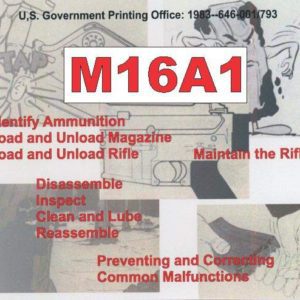 M16A1 Rifle Booklet- US Gov 1983 (four booklets- Complete Manual)