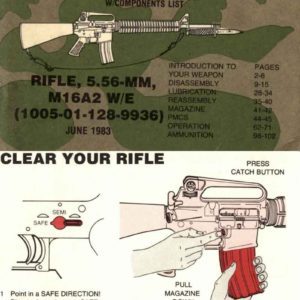 M16A2 W/E 5.56mm U.S.M.C. Operator's Manual 1983