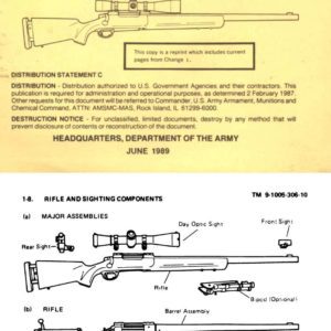 Sniper Weapons System (SWS) 1989 (Rev. 2003) 7.62mm M24 Operators Manual