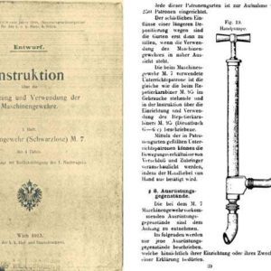 Schwarzlose M7 1913- Manual Einrichtung und Verwendung der Maschinengewehr
