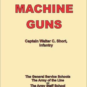 Course in Machine Guns 1919