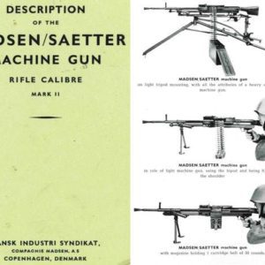 Madsen 1959 circa Saetter Mk II Machine Gun Manual- English