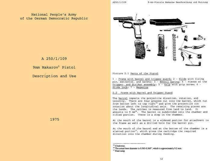 Makarov A 250/1/109 9mm Pistol Manual (English) - GB-img-0