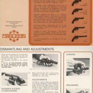 Manurhin c1972 MR73 Revolvers & Manual