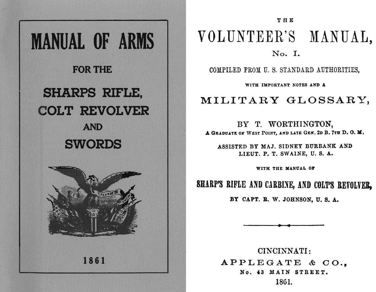 Manual of Arms 1861- Sharps Rifle, Colt Revolver & Swords - GB-img-0