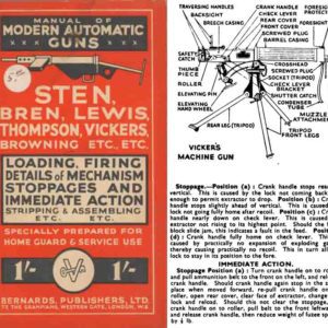 Manual of Automatic Arms 1940 Circa- Sten, Tommy, Lewis, BAR, Vickers