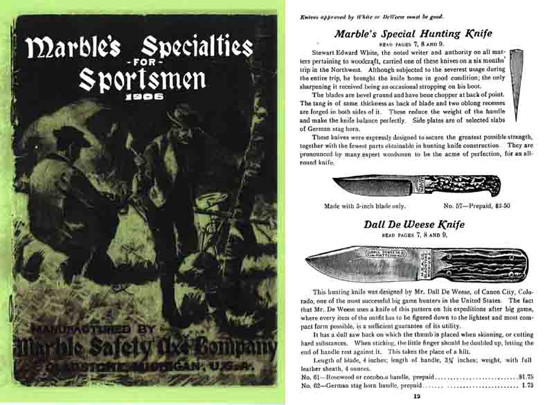 Marbles 1906 Specialties for Sportsmen Gun & Knife Catalog - GB-img-0